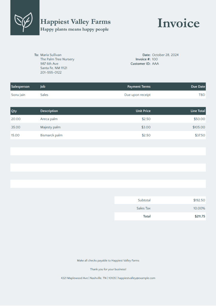 Invoice Template