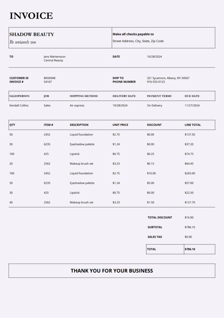 Invoice Template