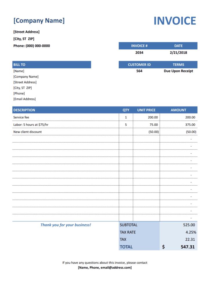 Invoice Template